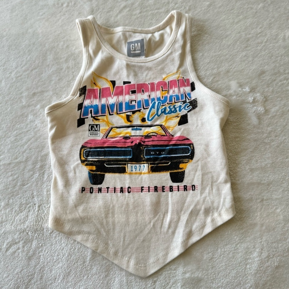 Pacsun General Motors American Classic Pontiac Freebird Bandana Point Tank Top
